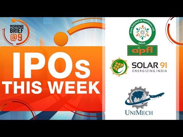 IPO Frenzy: Unimech’s ₹500 Cr IPO | SME IPOs Solar91 & Anya Polytech Set to Launch | News9