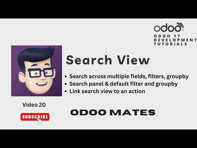 Search View and Search Panel In Odoo || Filters, Group by In Odoo 17