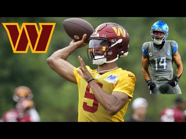 Jayden Daniels Throwing Dimes To Amon-Ra St Brown: Washington Commanders Offseason Workouts