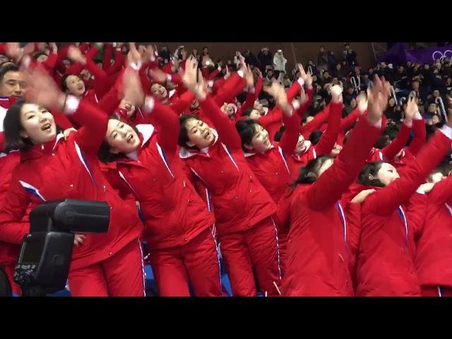 North-Korean cheerleaders on the Winter Olympics of 2018