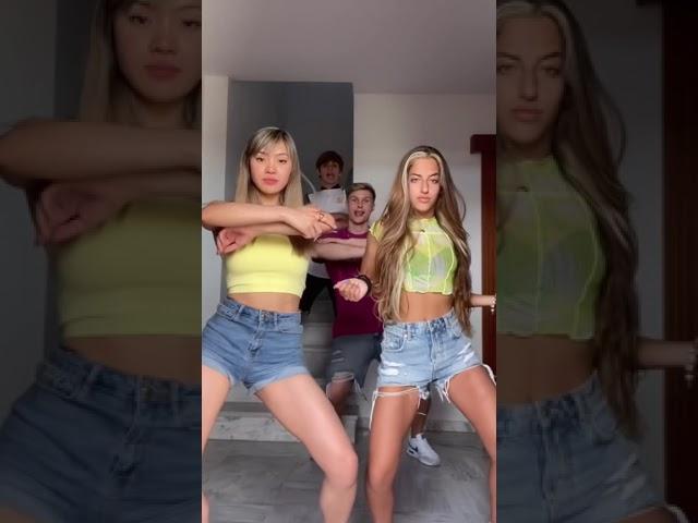 Baile TREND de TikTok con Ariann Music y Cesar  *Los chicos también queremos aprender* #Shorts