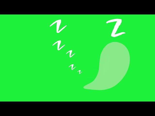 `Zzzzzz sleep snore  chroma key green/blue screen animation effect