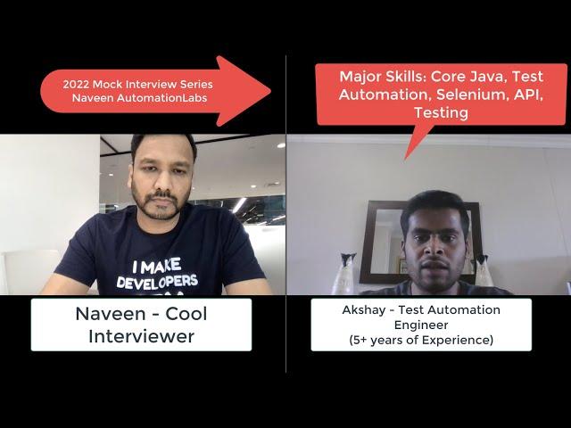 SDET | QA Automation Mock Interview - 5+ Years of Experience