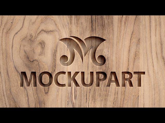 How to make a Wooden engraved logo Mockup| Photoshop Mockup Tutorial