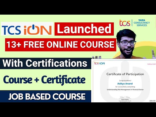 TCS Launched 13 Free Courses Online With Certification | For Every Students | Free Courses #tata