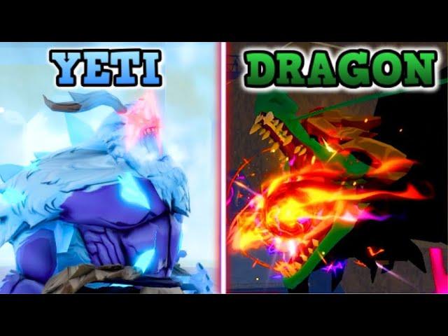 (ITS TOO EASY) Yeti Vs East Dragon in Blox Fruits