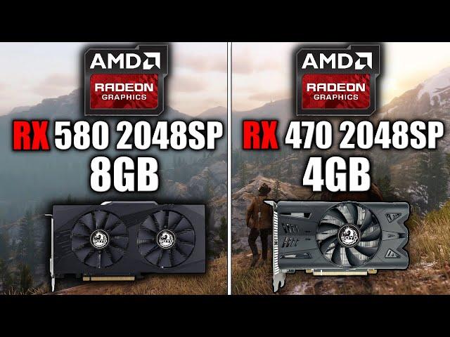 RX 580 VS RX 470 4GB 2048SP | TESTE EM 11 JOGOS