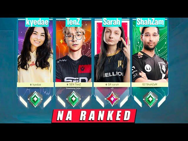 What happens when SEN TenZ, SR Sarah, Kyedae & G2 ShahZam stacked in same team in rank... | VALORANT