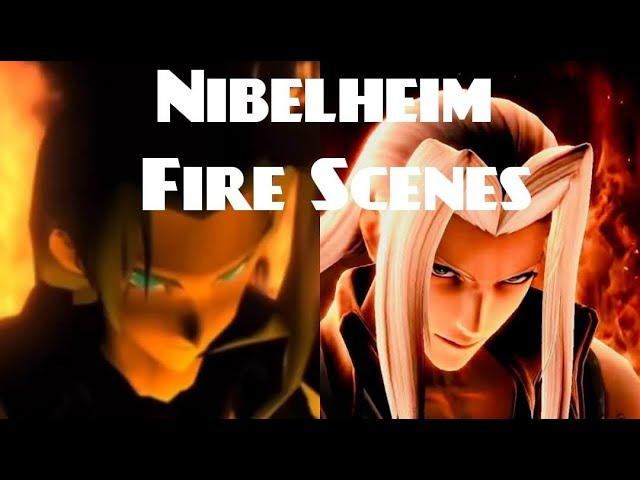 All Sephiroth Fire Scenes