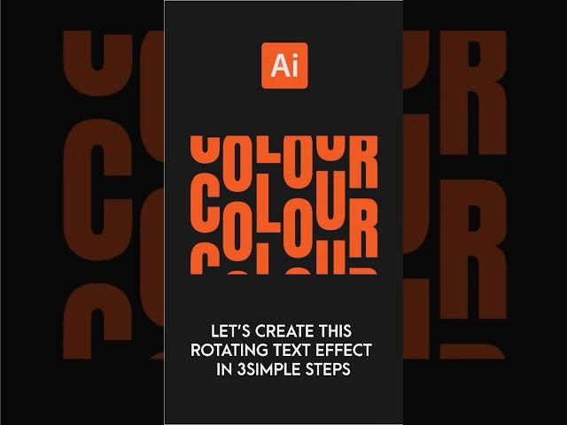 Create AMAZING Rotating Text Effects in Illustrator FAST