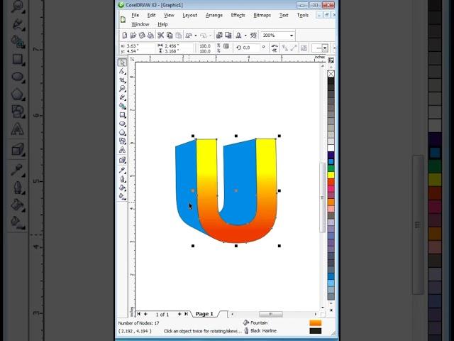 3d Text Design in CorelDraw | #coreldraw | #3d Text | #graphicdesign