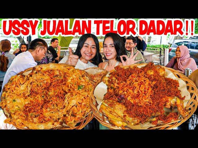 HEBOH USSY SULISTIAWATY BUKA WARUNG JUALAN AYAM GORENG & TELOR DADAR!!