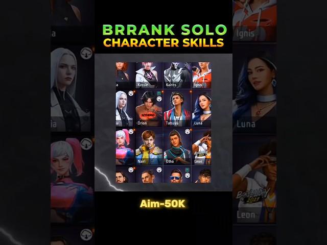 Brrank Solo Character Combination ||#shorts