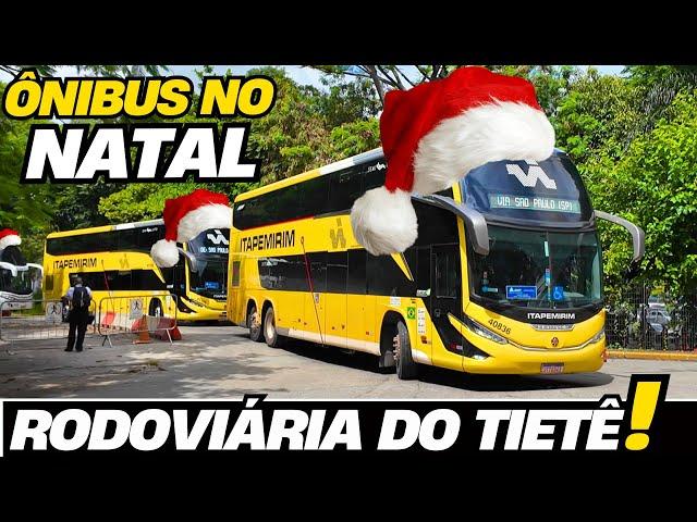 BUSES TO THE EXTREME!!! BUS MOVEMENT AT THE TIETÊ BUS STATION ON CHRISTMAS EVE PART 1