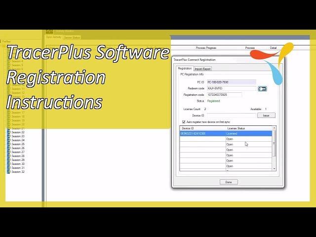 TracerPlus Software Registration Instructions