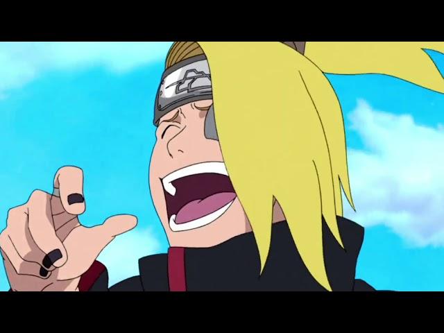 Deidara laughs at Gaara