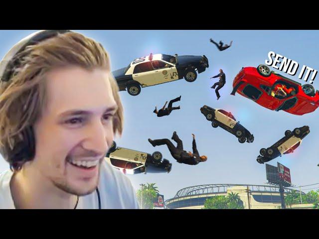 THE MOST EPIC CHASE IN NOPIXEL HISTORY | xQc GTA Roleplay