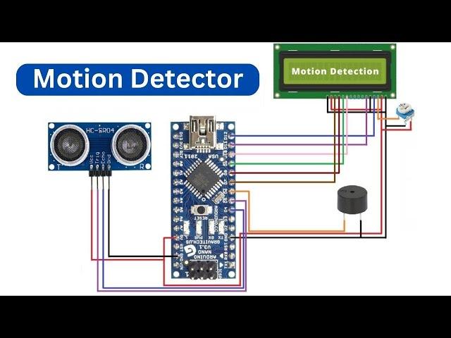 Ultrasonic Sensor With Arduino Nano | Motion Detection | Hc sr04