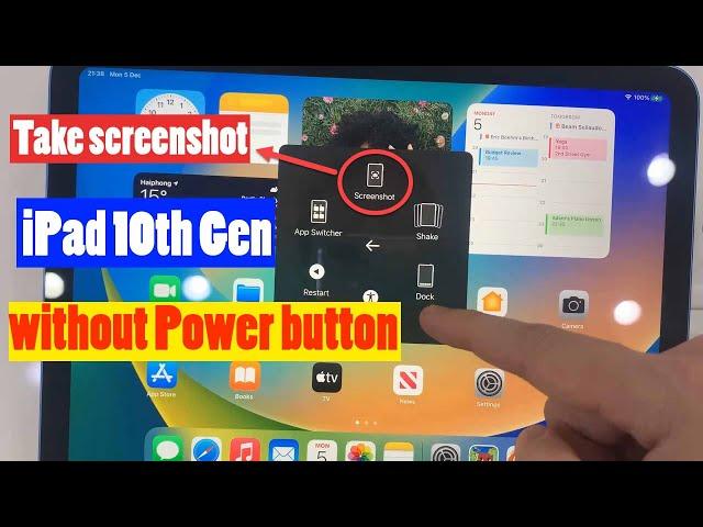 Take screenshot on iPad 10th Gen without Power button