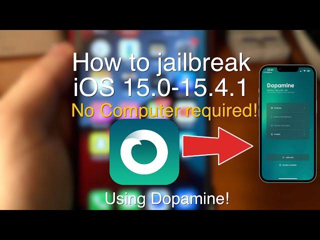 How to Jailbreak iOS 15.0-15.4.1 with Dopamine! [A12-A15/M1 NO PC ALL DEVICES]