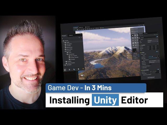 1 - Installing Unity Editor (Game Dev In 3 Mins) | #unity #gamedev