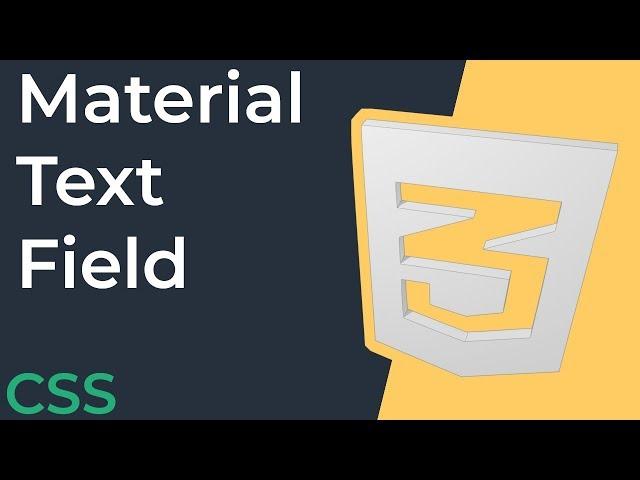 CSS: Material Design Text Field