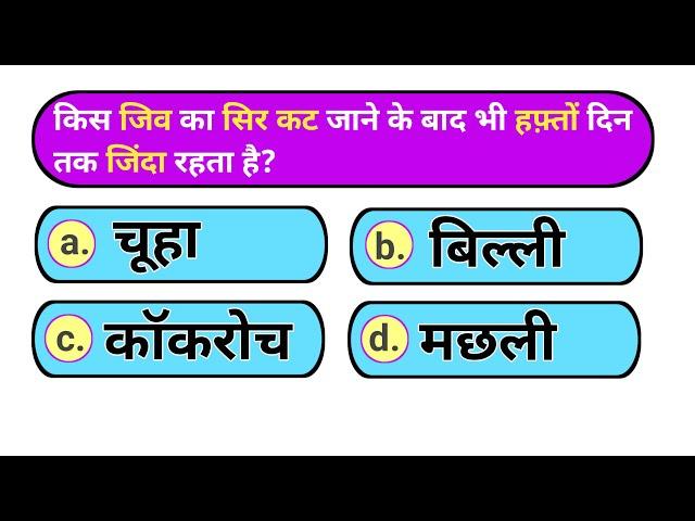 GK Question || GK In Hindi || GK Question and Answer || Aj GK Quiz ||