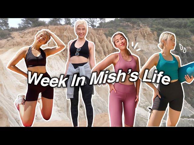 WEEK IN MISH'S LIFE (vlog) | What I Eat And How I Workout + Sustainable Activewear Haul | Mish Choi