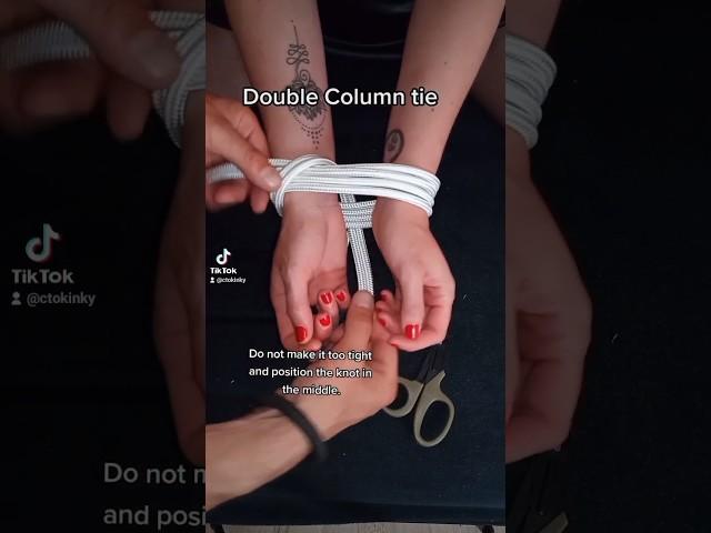 Double Column tie #ctokinky #shibari #tutorial #rope #art #doublecolumn