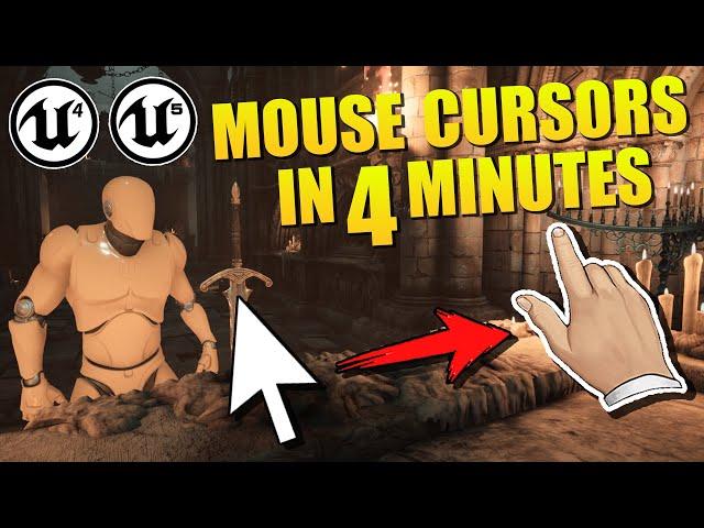 Unreal Engine - Change Mouse Cursor With Events! (Tutorial)