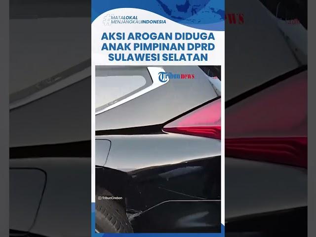 VIDEO AKSI AROGAN Anak Pimpinan DPRD Sulsel, Naik Pajero Ugal-ugalan Pakai Strobo & Celakai Pemotor