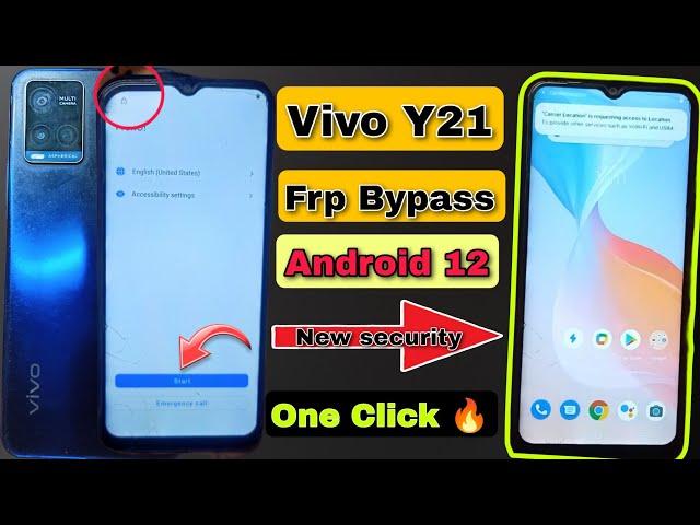 Vivo Y21 Frp Bypass Android 12 New Security 2024 | Vivo Y21 (V2111) Google Account Bypass Without Pc