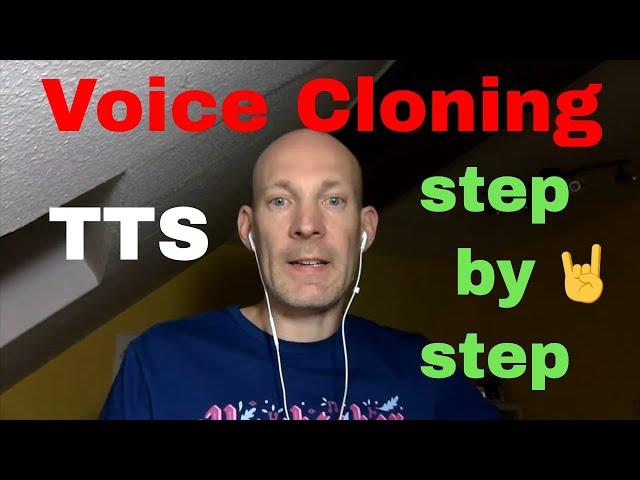 Create your own Text to Speech voice clone | FREE | LOCAL