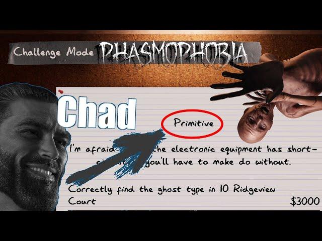 PHASMOPHOBIA CHALLENGE MODE - The GigaChad TeeJayPlays Dominates The Ghost #phasmophobia #challenge