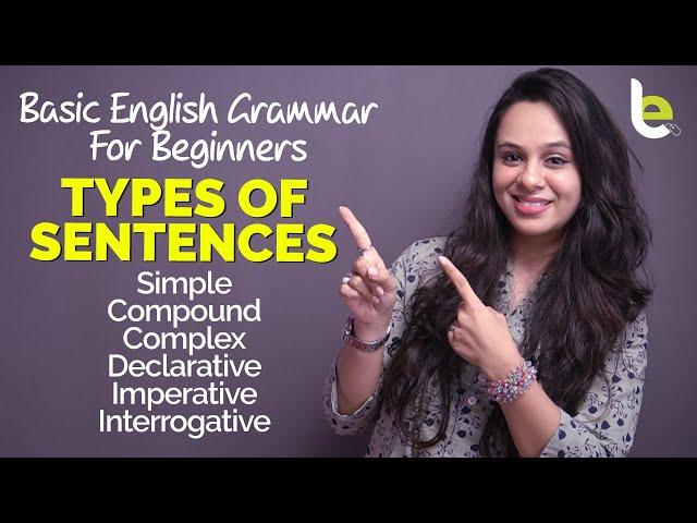 Types Of Sentences In English | Basic English Grammar Lesson For Beginners | English Through Hindi