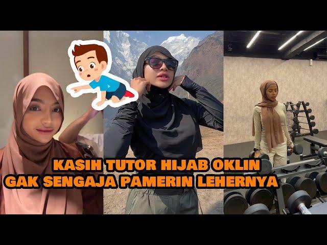 Oklin Fia Tunjukkan Tutorial Hijab Pashmina : Sambil Pamer Aurat