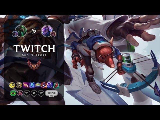 Twitch Support vs Taric - BR Grandmaster Patch 13.14