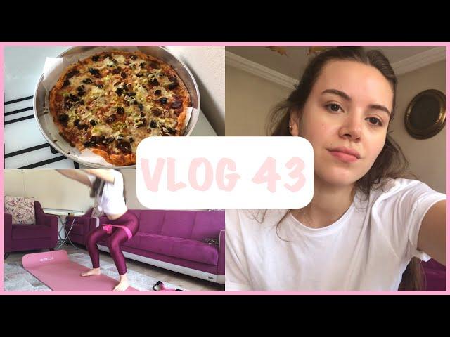 HEM SPOR HEM PİZZA YAPTIK  DUŞ SONRASI CİLT BAKIMIM | VLOG 43