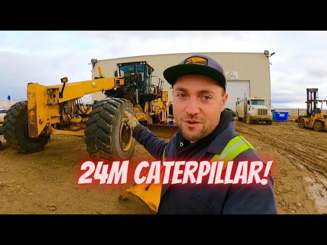 Replacing brakes on THE LARGEST MOTORGRADER IN THE WORLD!!! CATERPILLAR 24M!