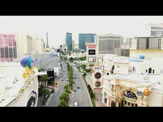 Las Vegas Strip Nearly Abandoned Amid Coronavirus Shutdowns