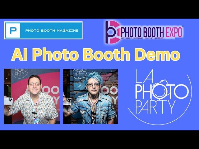 LA Photo Party AI Photo Booth Demo at PBX 2024