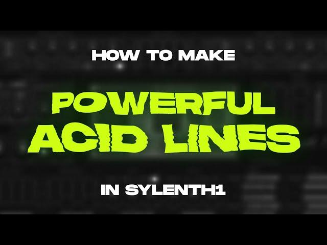 INSANE Acid Synths in Sylenth1 | Hardstyle & Techno Tutorial