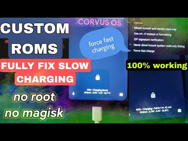 Custom rom all issues fix, charging, battery, disable force encryption no root, no pc ft. corvus os