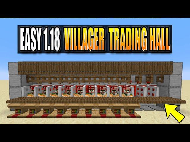 EASY Villager Trading Hall Tutorial Minecraft 1.18