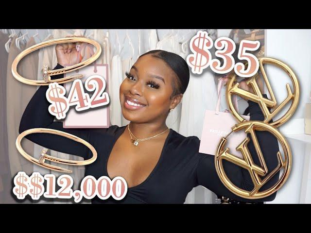 $35 LV?! BADDIE ON A BUDGET! MY LUXURY JEWELRY FAVORITES! FT. HERFAUXLUXE BOUTIQUE