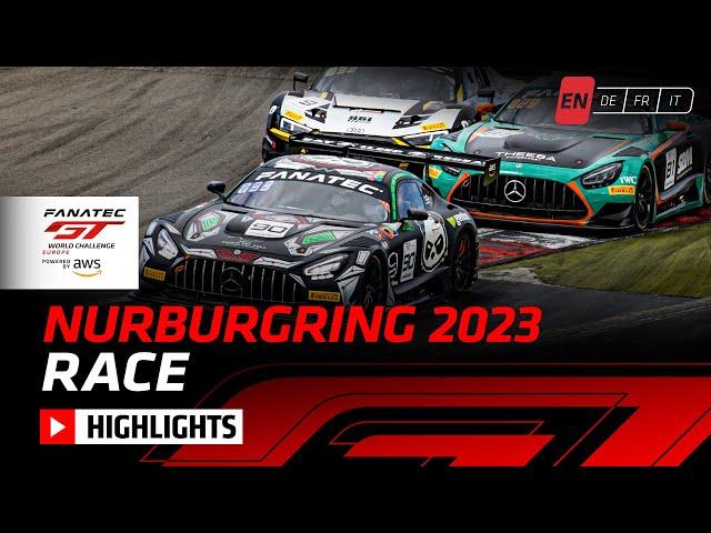 Race Highlights | Nurburgring 2023 | Fanatec GT World Challenge Europe Powered by AWS