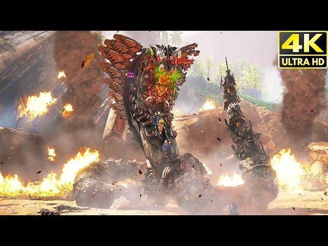 Horizon Forbidden West - Slitherfang Giant Snake Robot Boss Fight [PS5 4K 60FPS]