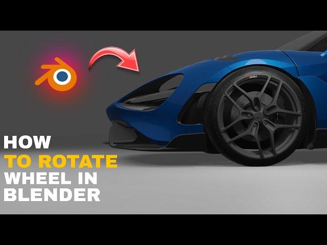 How To Rotate Wheel in Blender 3d Software