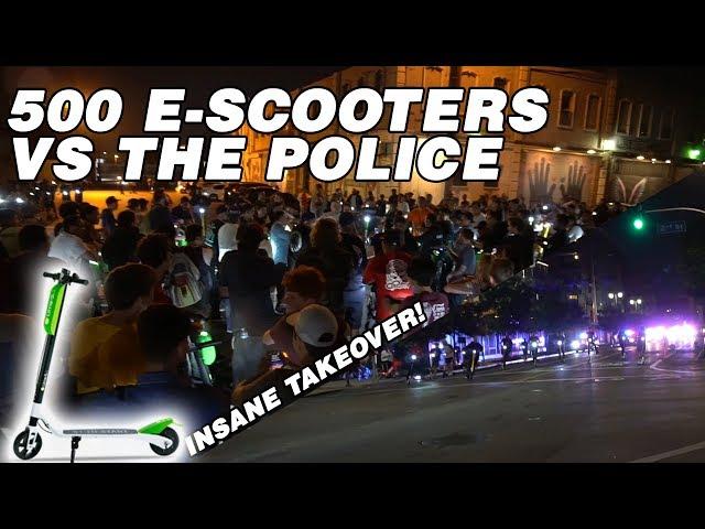 COPS VS SCOOTERS! Insane Los Angeles Lime Scooter TAKEOVER! #2