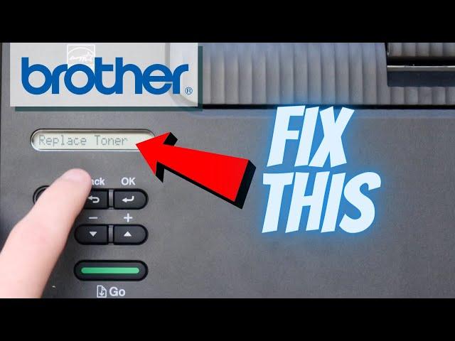 Brother HL L2350DW Replace Toner Error Menu Bypass Settings Fix | Laser Printer Troubleshooting